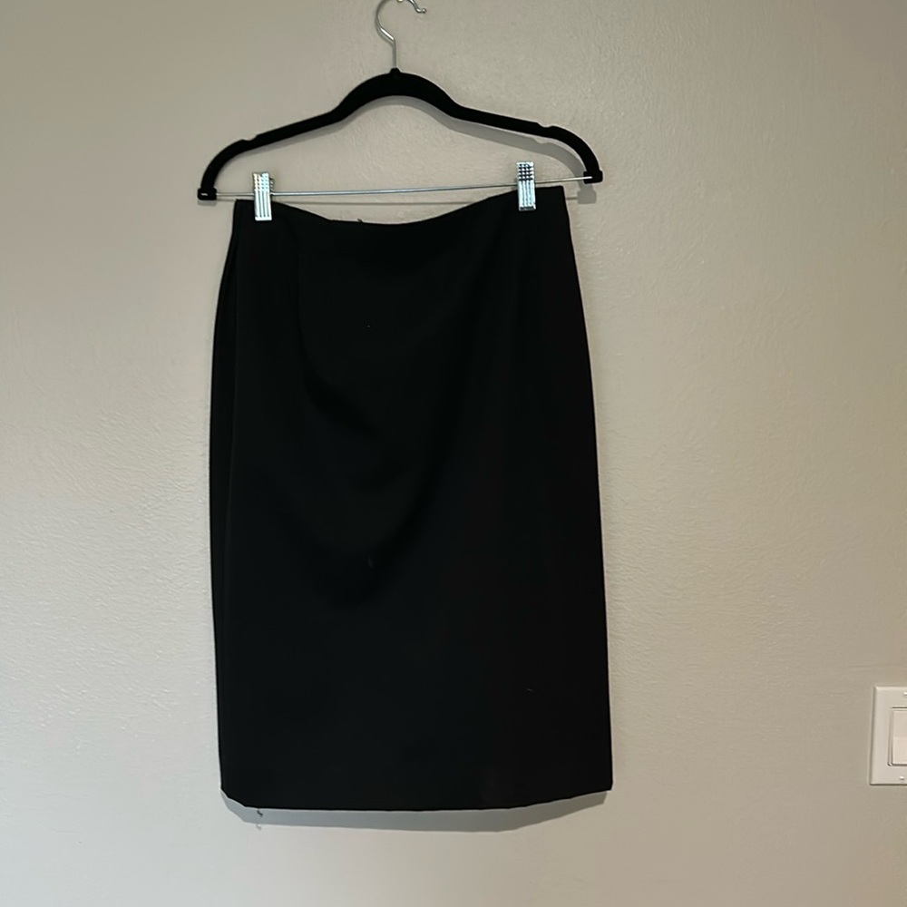 CLASSIQUES ENTIER Black Long Pure Wool Skirt SIZE 12